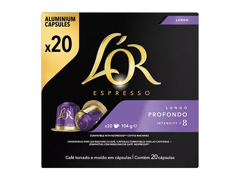 L'OR Profondo kapsler - 10 x 20 kaspler