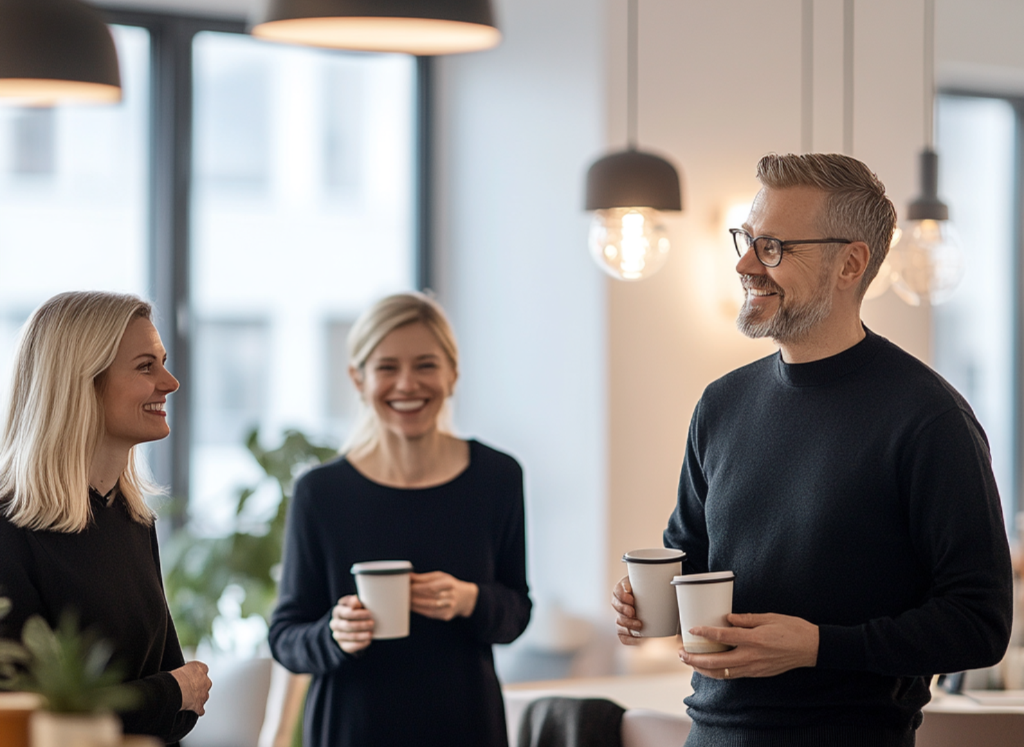 Kaffepause på arbeidsplassen