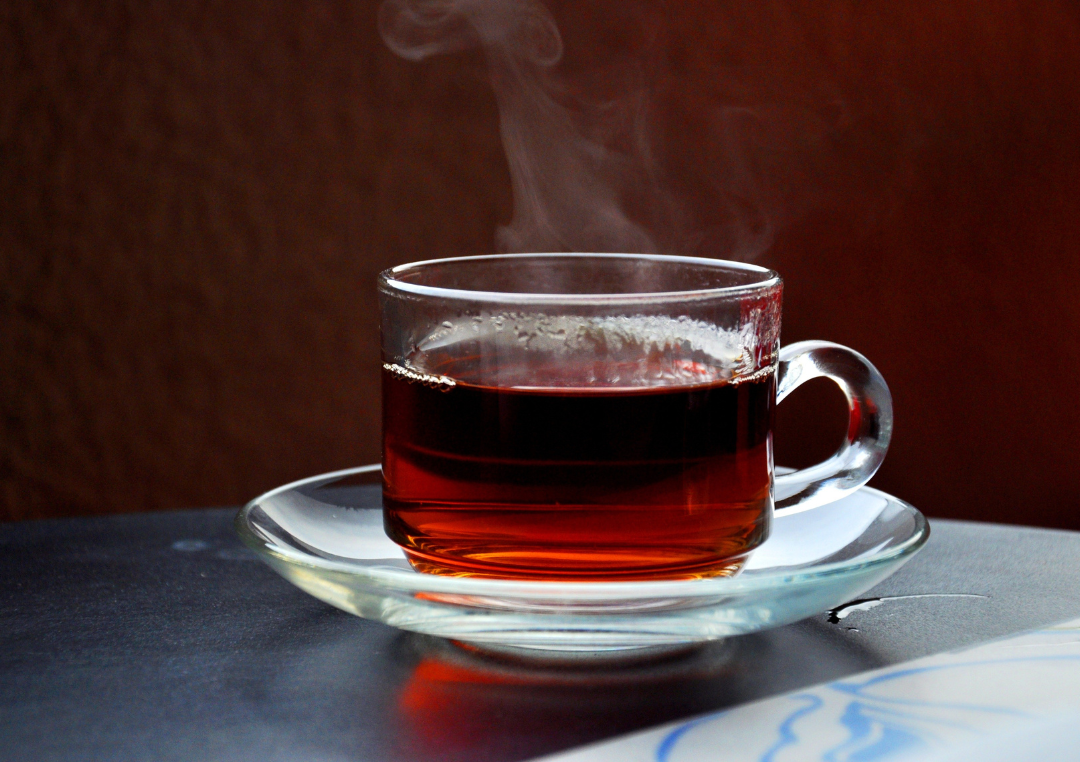 Cup of hibiscus tea