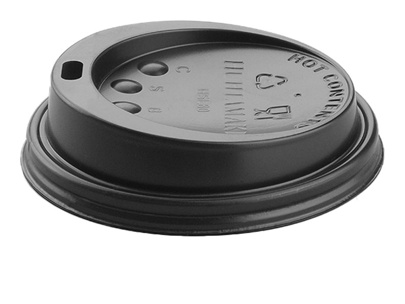Plastlokk Svart 8oz 10x100 stk
